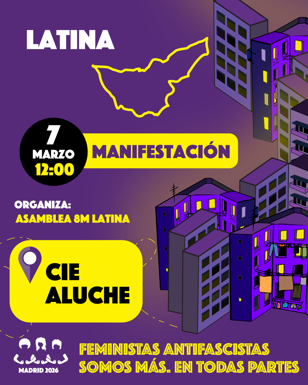 Manifestación en Aluche